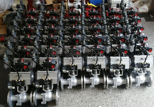 廣東某公司采購(gòu)般德氣動(dòng)法蘭球閥